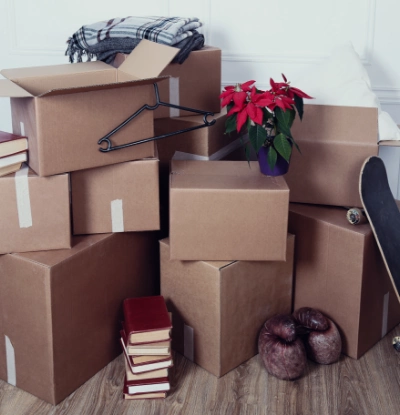 Boxes with decorations