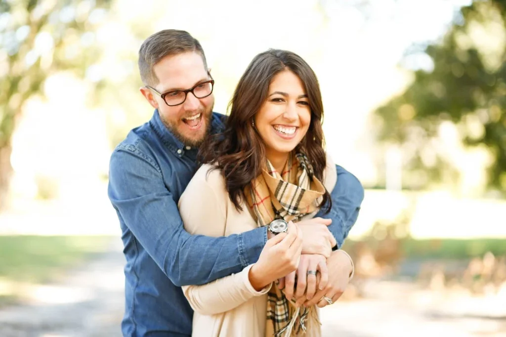 Couple renovating and dancing