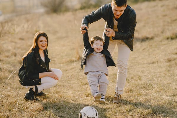 Happy family together