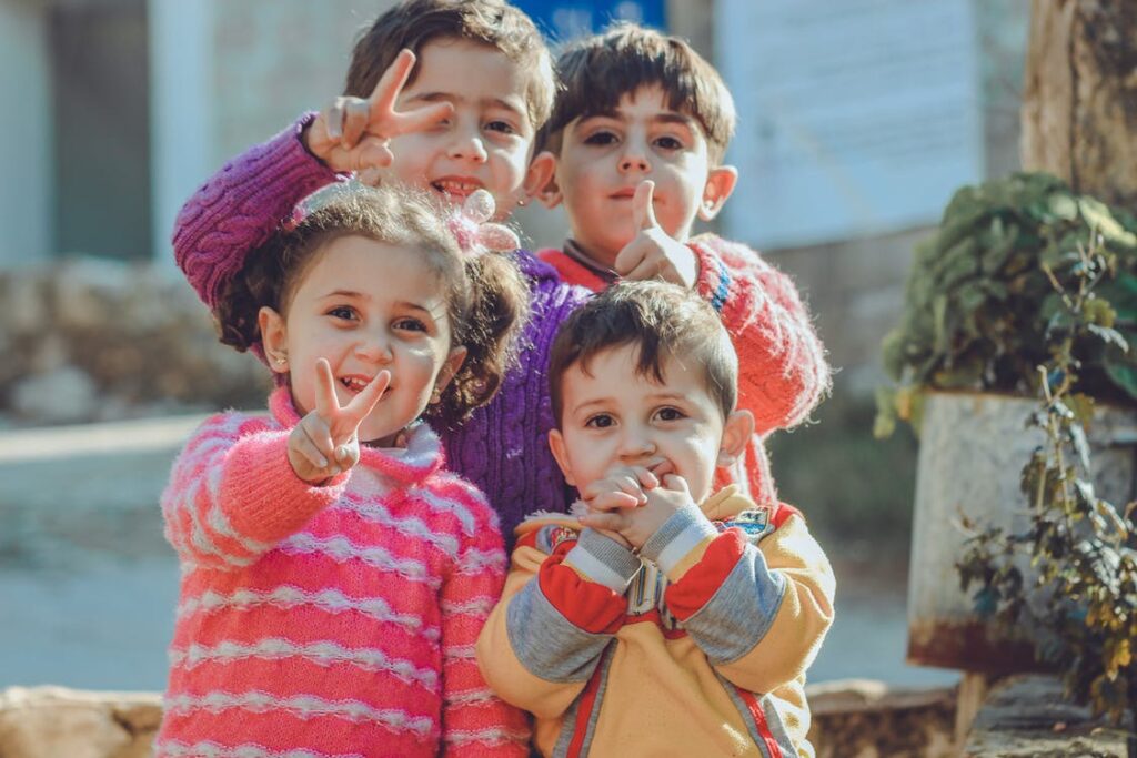 children smiling